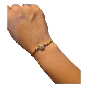 NWOT Elegant Gold And Cubic Zirconia Women's Bracelet